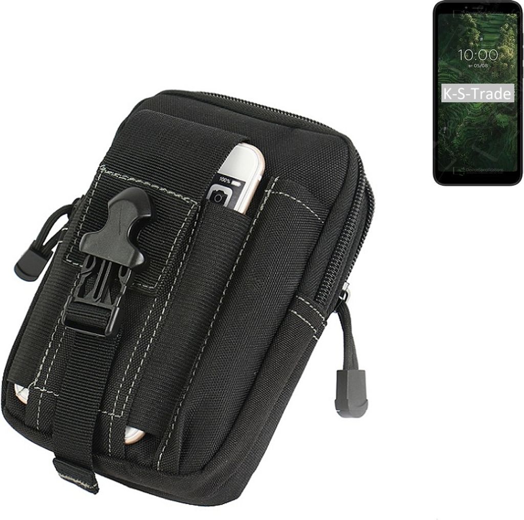 K-S-Trade Gürtel Tasche kompatibel mit BQ Mobile BQ-5745L Clever Gürteltasche Holster Schutz Hülle Handy Hülle Smartphone outdoor Handy-Hülle