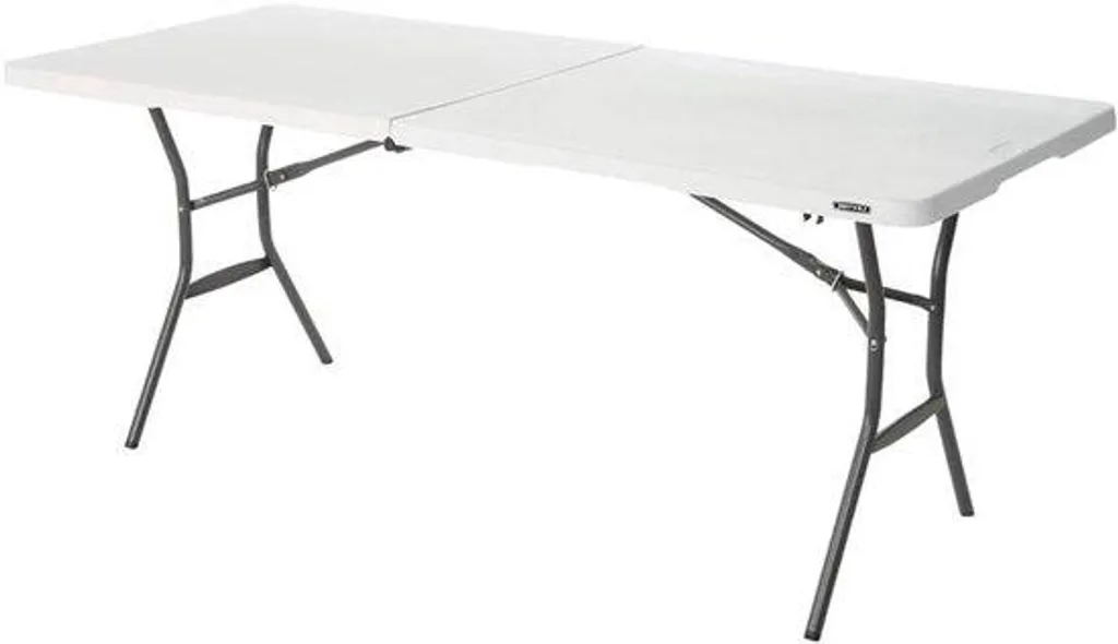 Grande table de réception pliante colorée 183 cm pour intérieur/extérieur