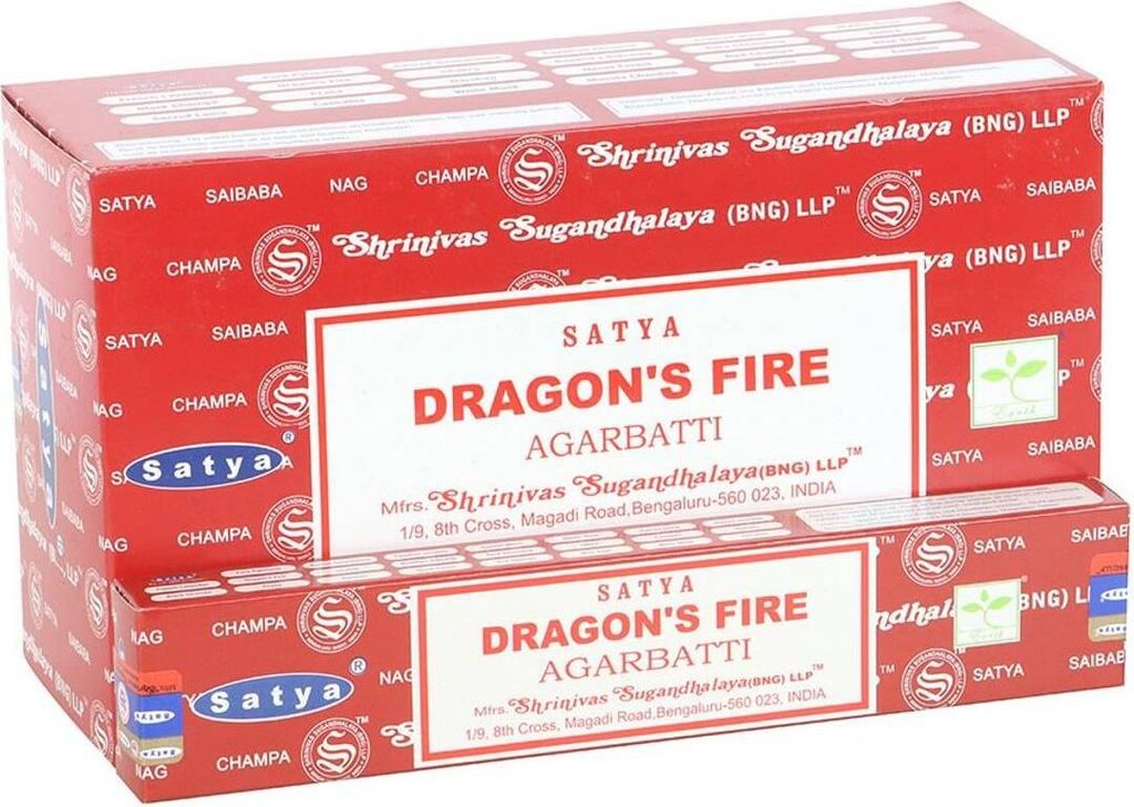 Satya - Räucherstäbchen, Drachenfeuer 12er-Pack SD6967 (Einheitsgröße) (Braun)