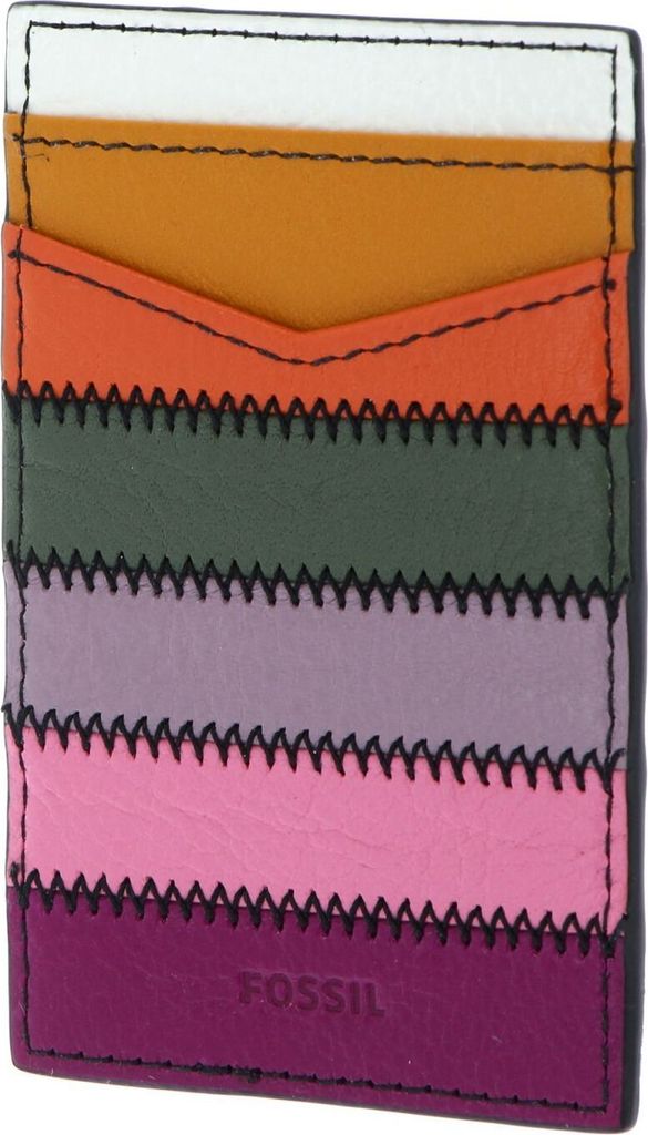 FOSSIL Leder Kartenhalter Gifts Credit Card Sticker Multi weiß mehrfarbig