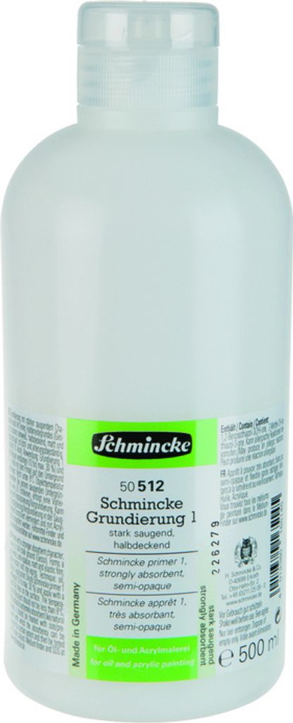 500ml Hilfsmittel Schmincke Grundierung 1 stark saugend Acryl 50 512 028