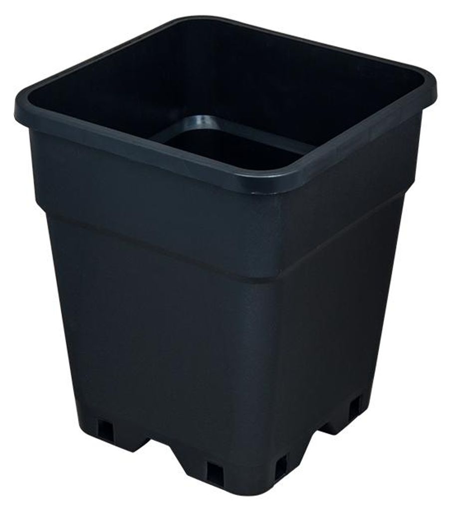 Pflanztopf, quadratisch/schwarz, 25 Liter Produktbild 