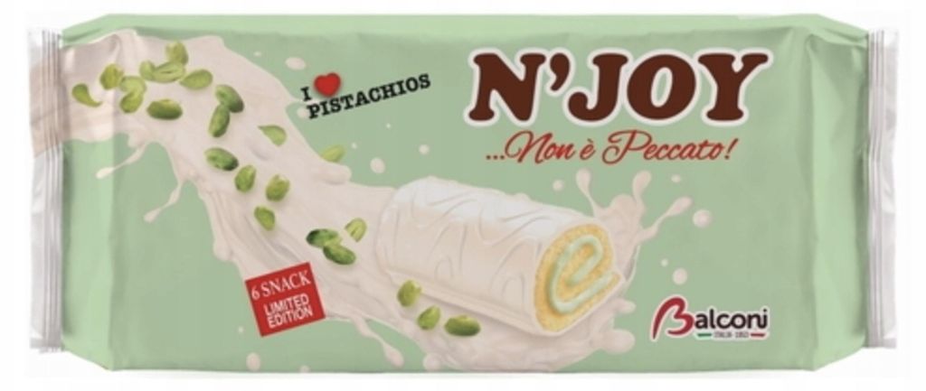 Balconi N'JOY roladki pistacjowe 222 g Zdjęcie produktu 