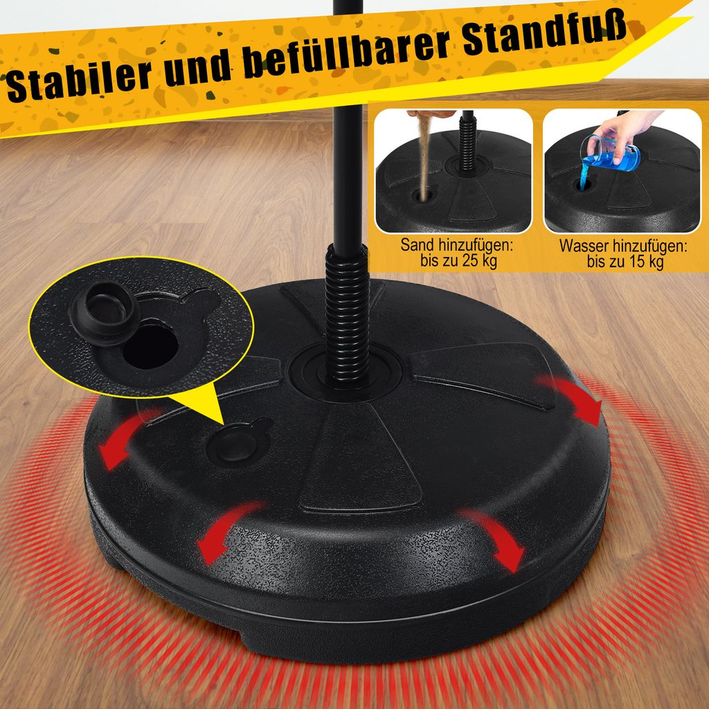 COSTWAY Punchingball 120-154cm hoehenverstellbar, Produktbild 6