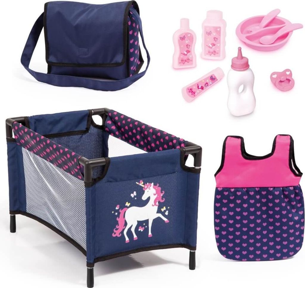 Zubehör-Set für Puppen, Einhorn - Puppenzubehörset Produktbild 