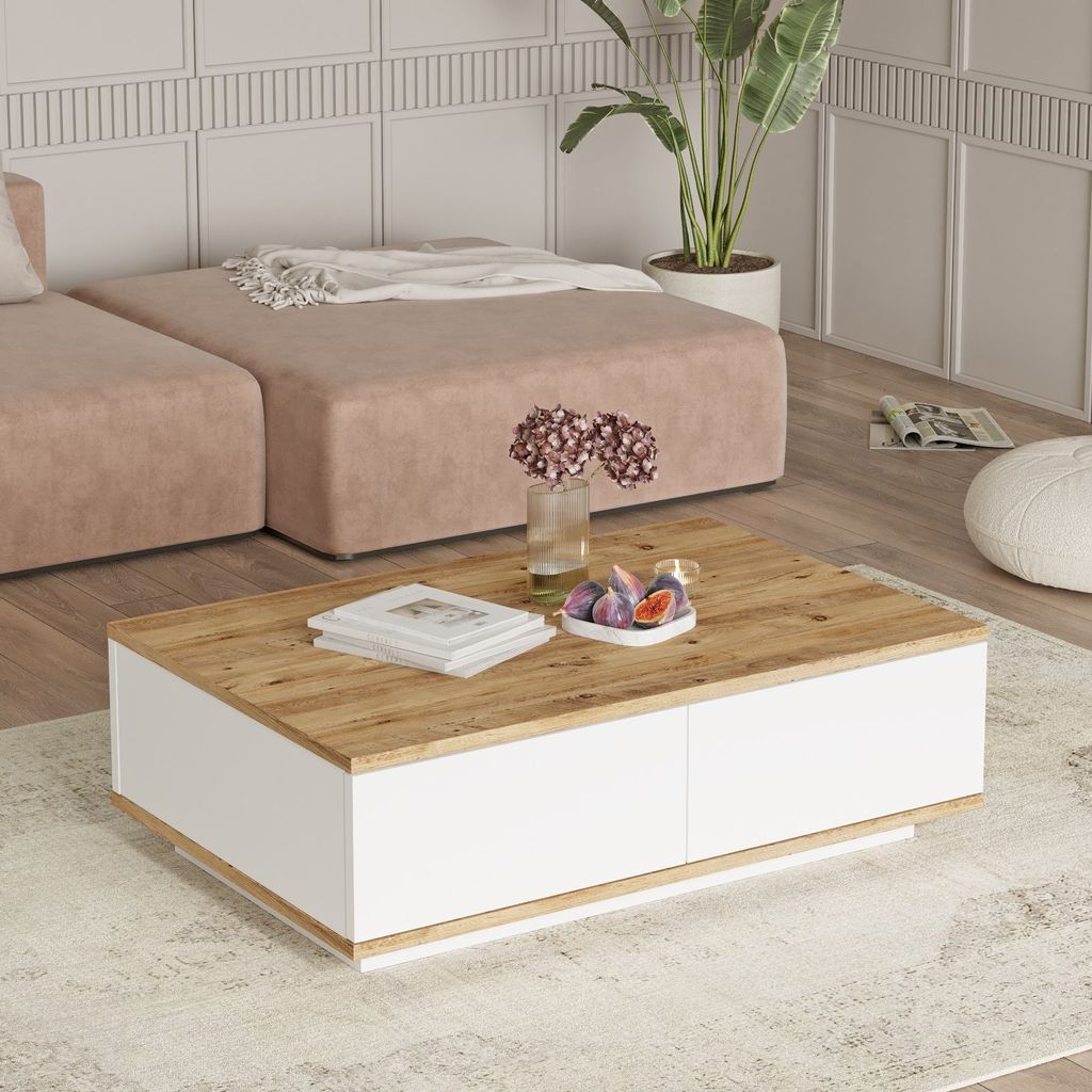 Skye Decor, Fr14-Aw, Couchtische, Atlantische Kiefer, 90 x Produktbild 