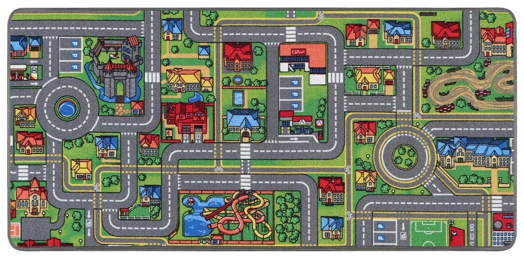 Primaflor Spielteppich STREETS - 95x200cm - Kinderteppich Produktbild 