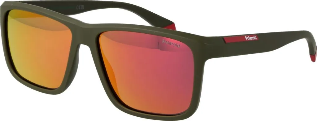 Polaroid PLD 2164/S Uomo Verde Militare 58mm | Lenti Polarizzate Red