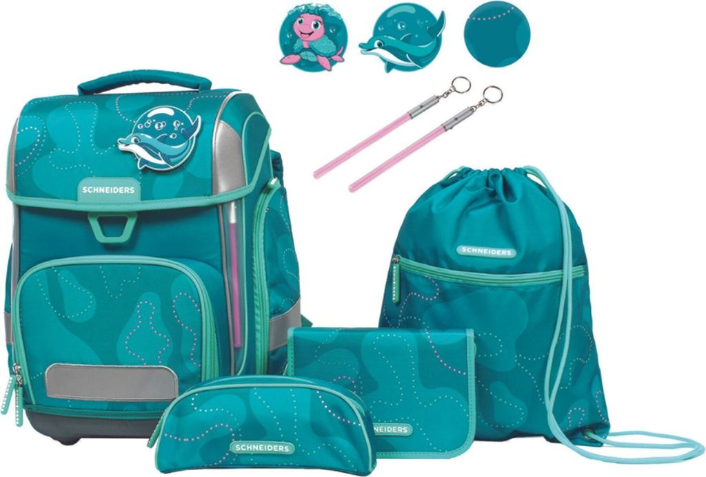 SCHNEIDERS Schulranzen-Set Ergolite Aqua Love Kunstfaser Produktbild 
