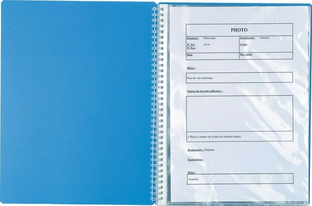 Protège-documents A4 en PP résistant 60 vues détachables Exacompta 6x