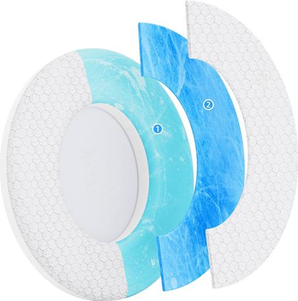 INF Ersatz-Ohrpolster für BOSE QC45/QC35 Kopfhörer, atmungsaktiv, 2er-Pack Weiß