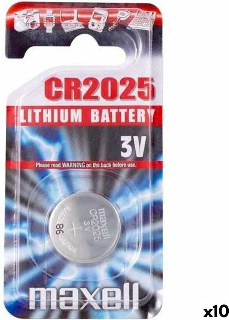 Pila Maxell CR2025 Litio 3V - Alta Capacità 170mAh per Domotica