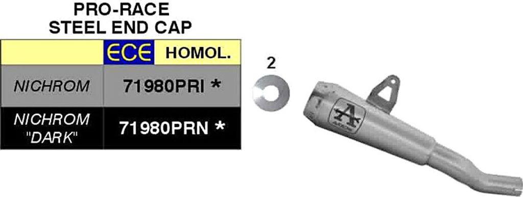 ARROW Pro-Race Nichrom Slip-On Auspuff für Honda CBR 500 R