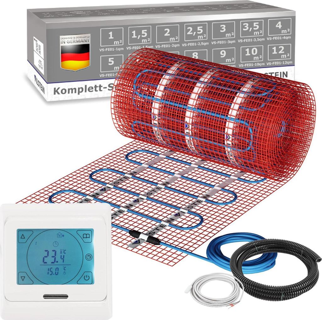 VILSTEIN© Elektrische Fußbodenheizung 150W/m² TWIN Produktbild 