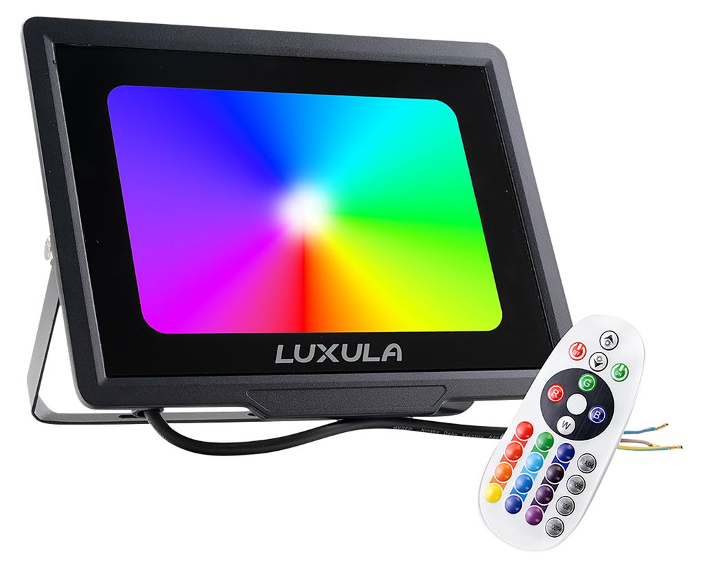 LUXULA Projecteur RGB LED LX400184, 100W, IP65, noir, avec Image du produit 