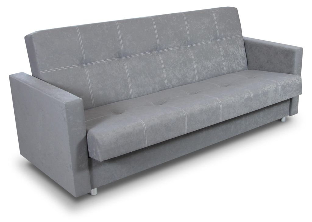 Schlafsofa Dave - Sofa mit Schlaffunktion und Bettkasten, Produktbild 