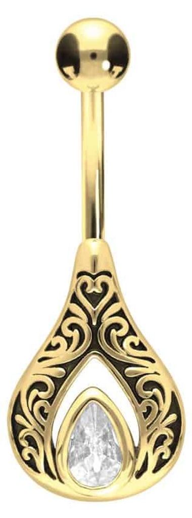 Bauchnabelpiercing Chirurgenstahl Bananabell ORIENTALISCHES DESIGN