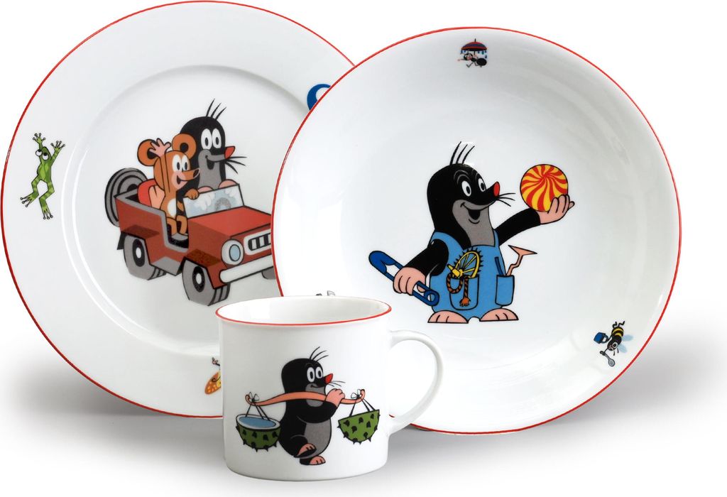 Detský porcelán, sada Krtko v aute, Thun, 3 kusy Obrázok produktu 