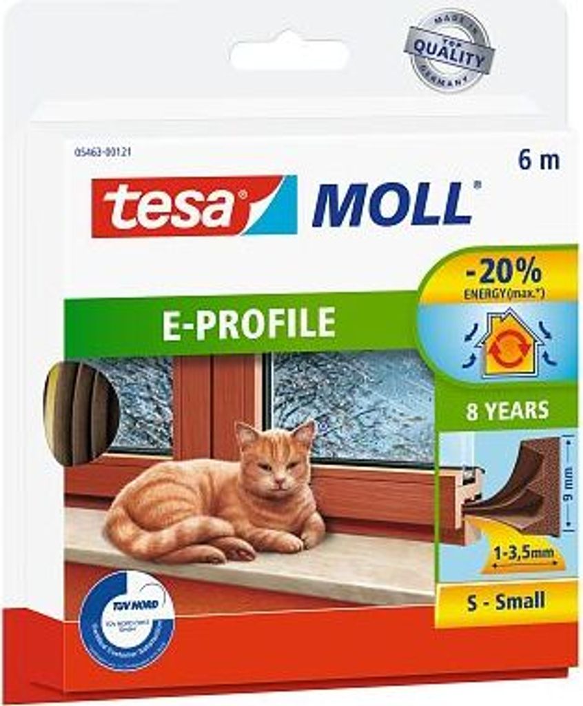 Tesa uszczelka brąz e - 6m 9mm Produktbild 