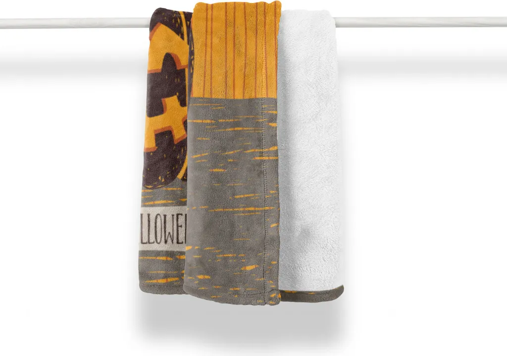 ABAKUHAUS Coperta Halloween Zucca 125x175 cm - Plaid Morbido Pile