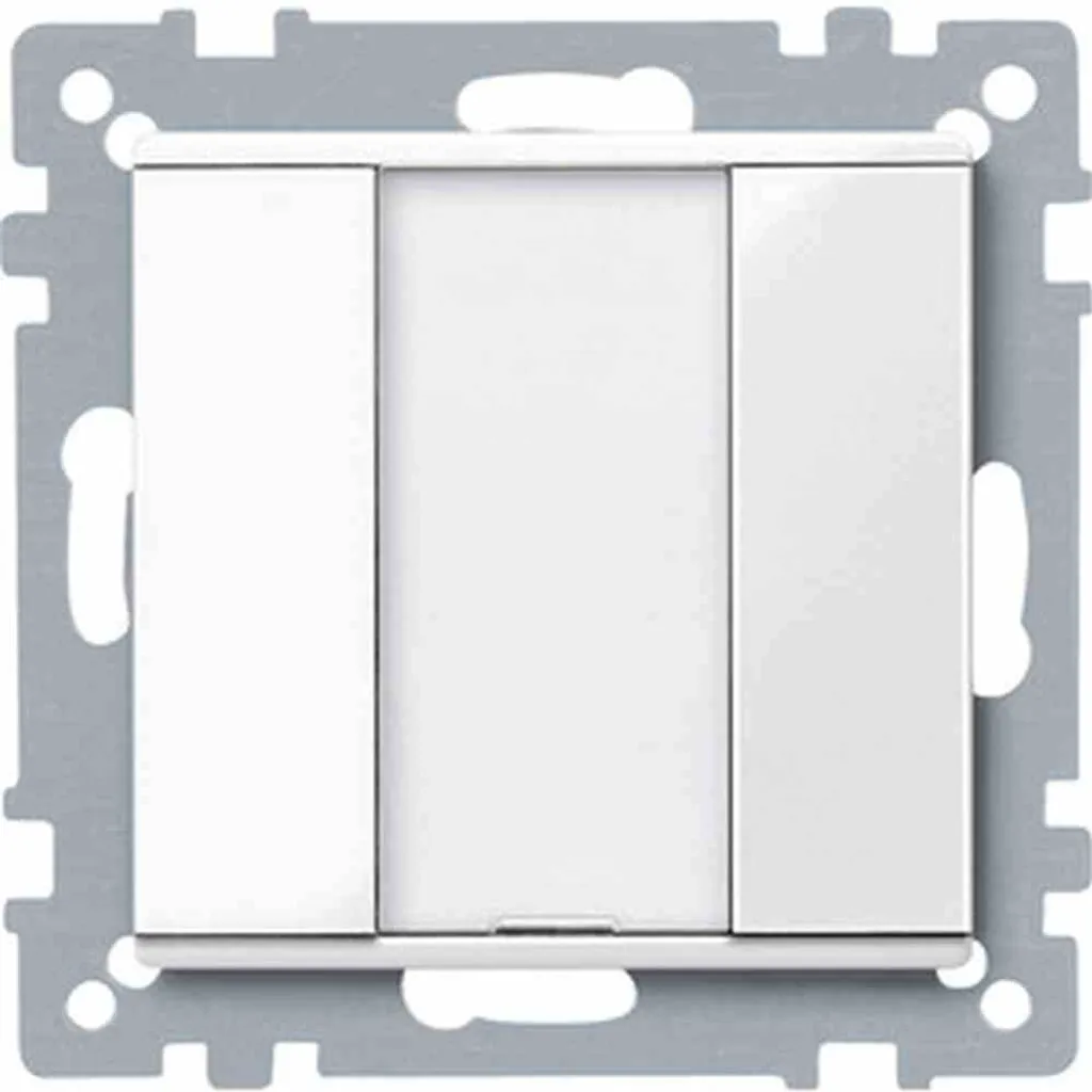 Interrupteur Merten 617119 blanc haute qualité - Design sobre et pur