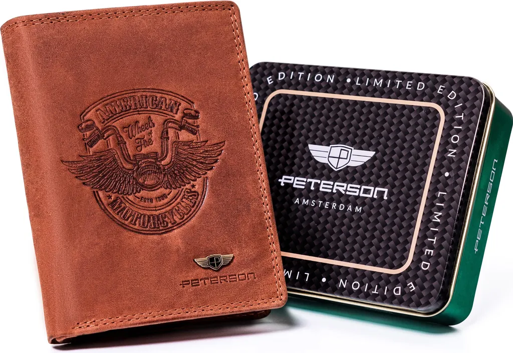 Idea Regalo Uomo: Portafoglio Peterson DHPTNN4CCHM64617 in Pelle