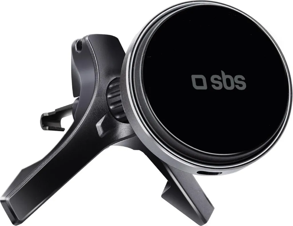 SBS Supporto Auto Magnetico con Ricarica Wireless 15W per Famiglie