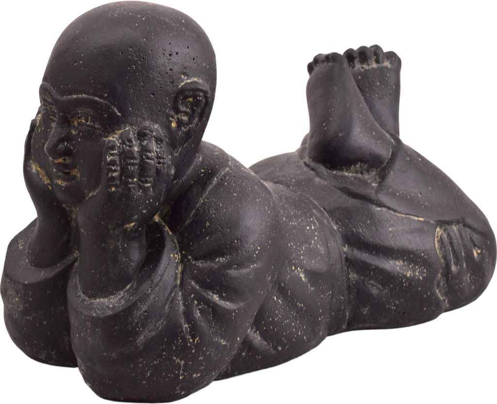 Stonox Shaolin Mönch Figur Ikans Steinguss frostbeständig Produktbild 