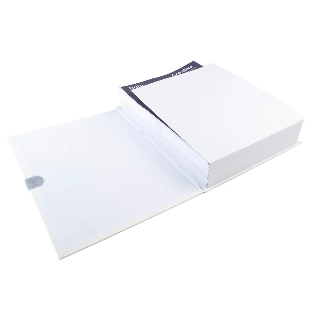 Chemise extensible 10 cm en Balacron blanc Exacompta 631E sangle scratch