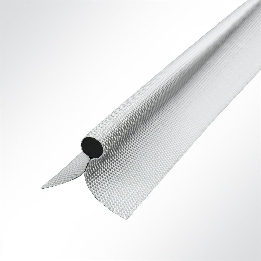 Lysel Zeltkeder PVC doppelfahnig Durchmesser 13.50mm in silbergrau VE 10m