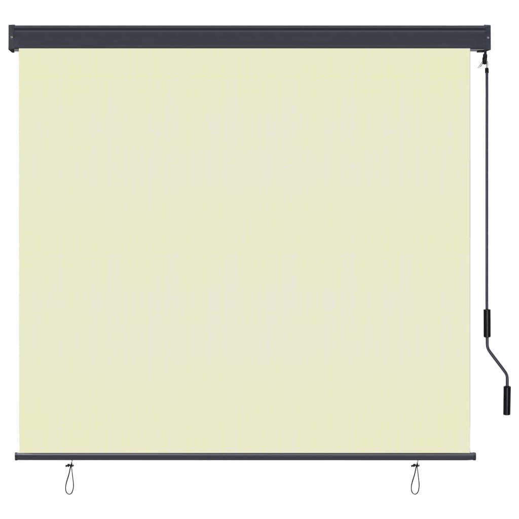 vidaXL Außenrollo 160x250 cm Creme Produktbild 