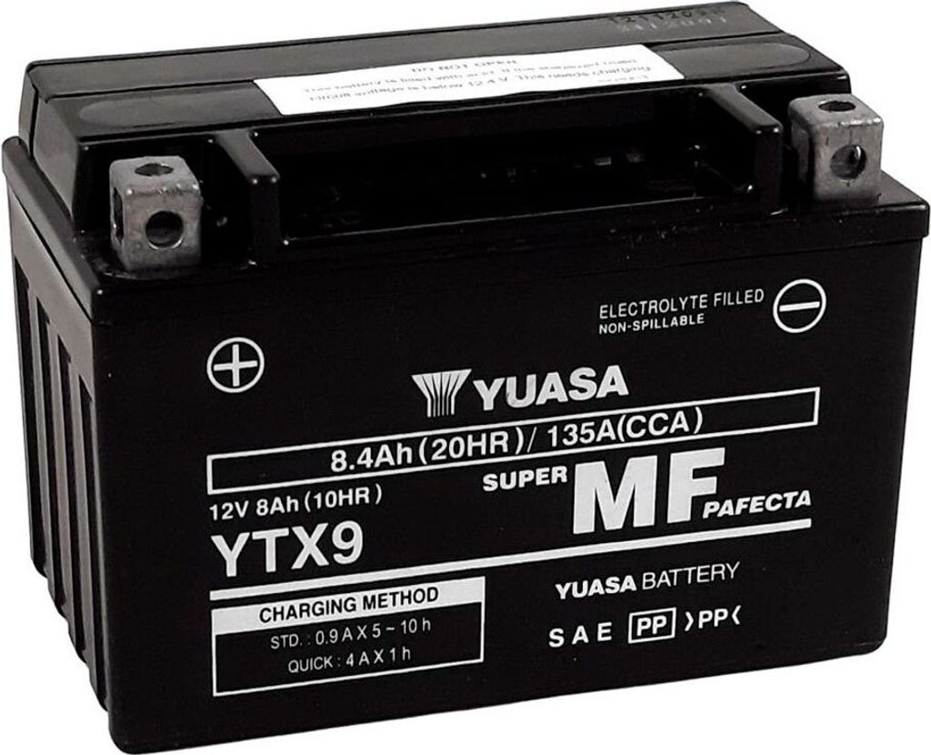 Bezúdržbová baterie YUASA aktivovaná z výroby - YTX9 FA Obrázek produktu 