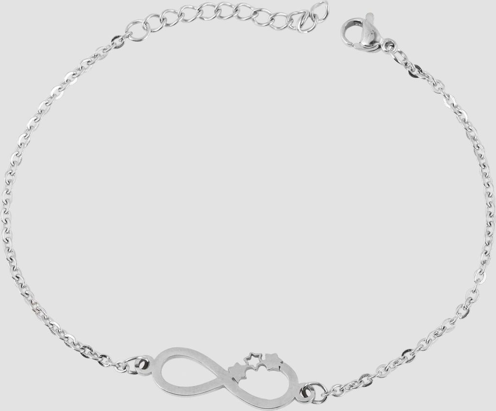 "Daiman" Infinity-Armband aus Edelstahl, 17 + 3 cm