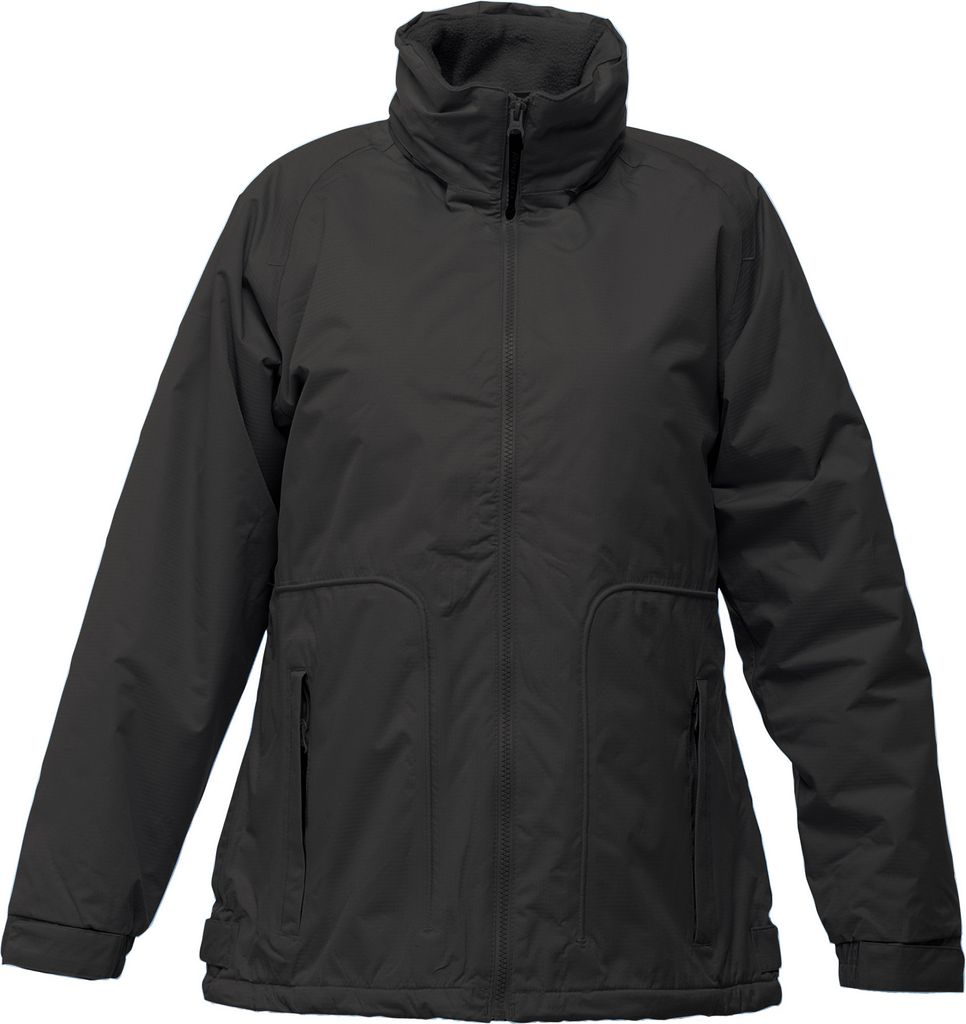 Regatta Damen Hudson Jacke, wasserfest, winddicht, Fleece-Innenfutter RW1184 (42 DE) (Schwarz)