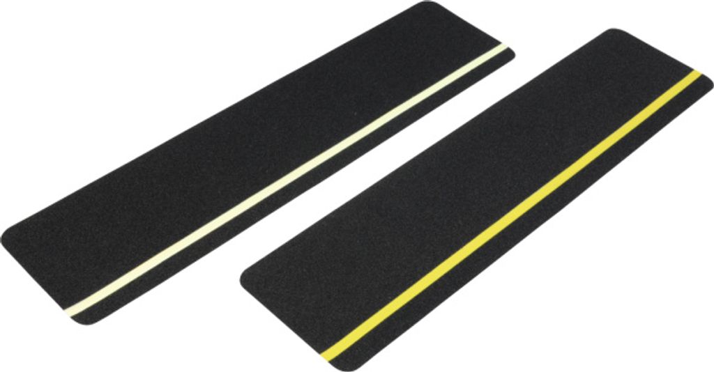 Antirutsch Formteil, Typ Universal, schwarz mit gelbem Streifen, 150x610 mm