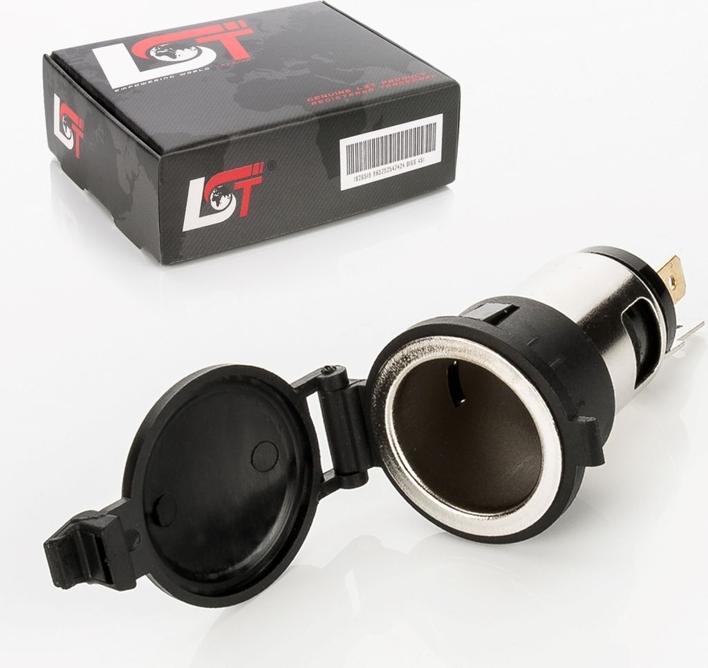 12V Einbau Power Steckdose Stromanschluss Ø 27 mm für BMW FORD CITROEN FIAT