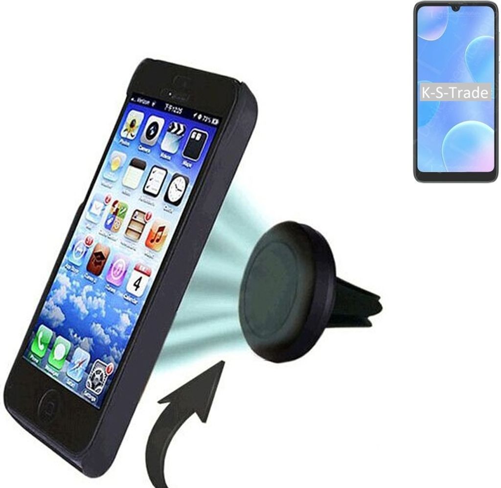 K-S-Trade Kompatibel mit Blackview A50 Auto Handy Halterung KFZ Halter Lüftungsgitterhalterung Air Vent mount Smartphone Halter