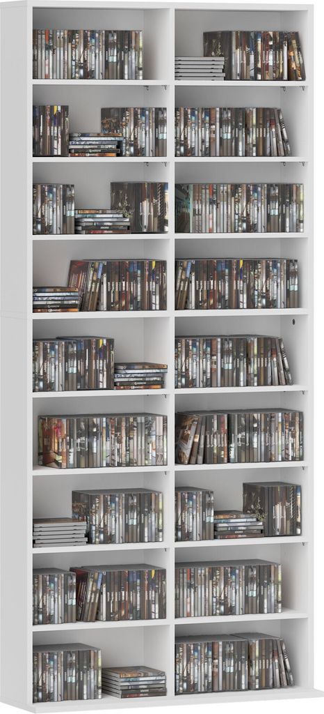 Półka na płyty CD HOMCOM CD DVD Blueray Stojak na płyty CD Zdjęcie produktu 