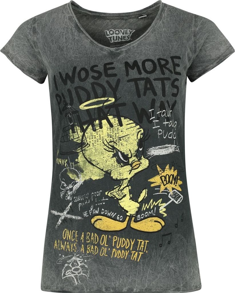 Looney Tunes T-Shirt Damen Tweety multicolor XL