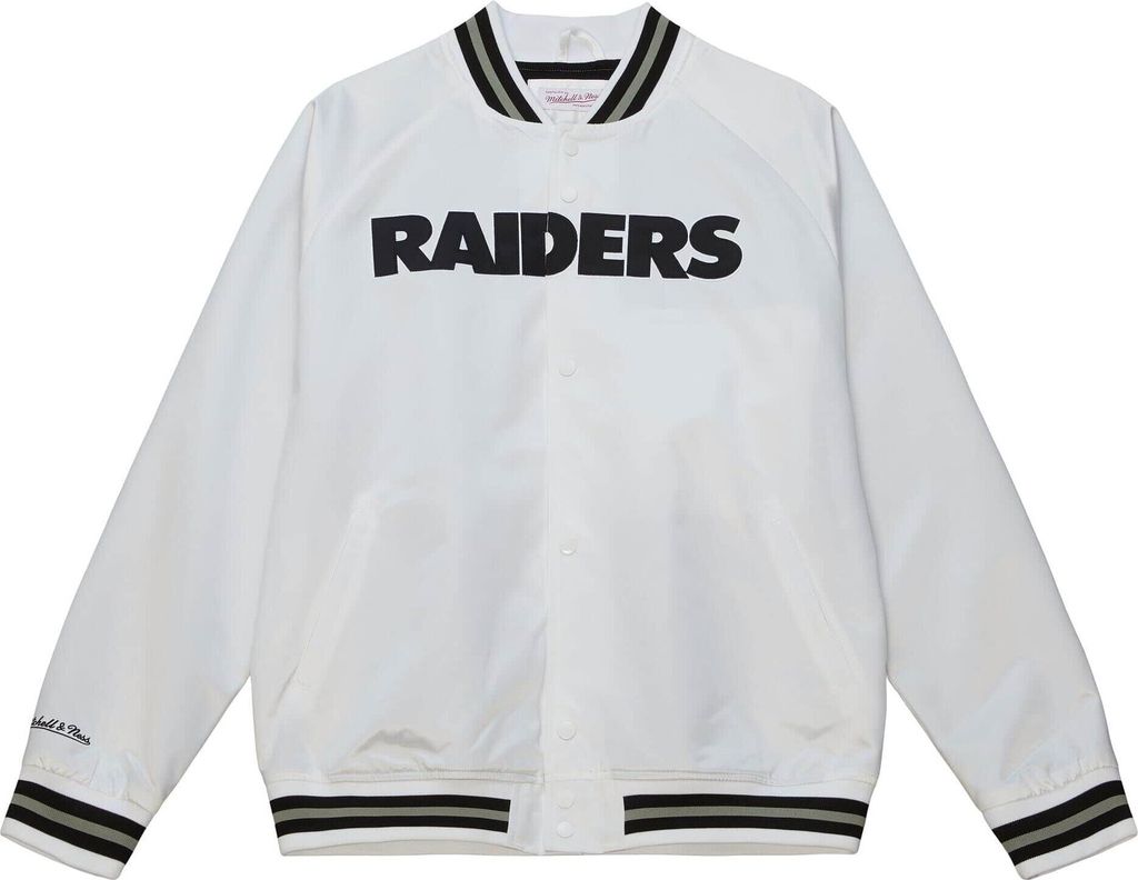 M&N Lightweight Satin Varsity Jacke - Oakland Raiders - XL Zdjęcie produktu