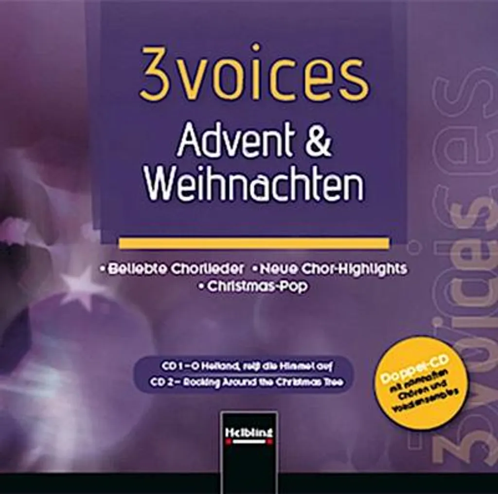 Double CD 3 Voices Avent & Noël : harmonie vocale et chants sacrés