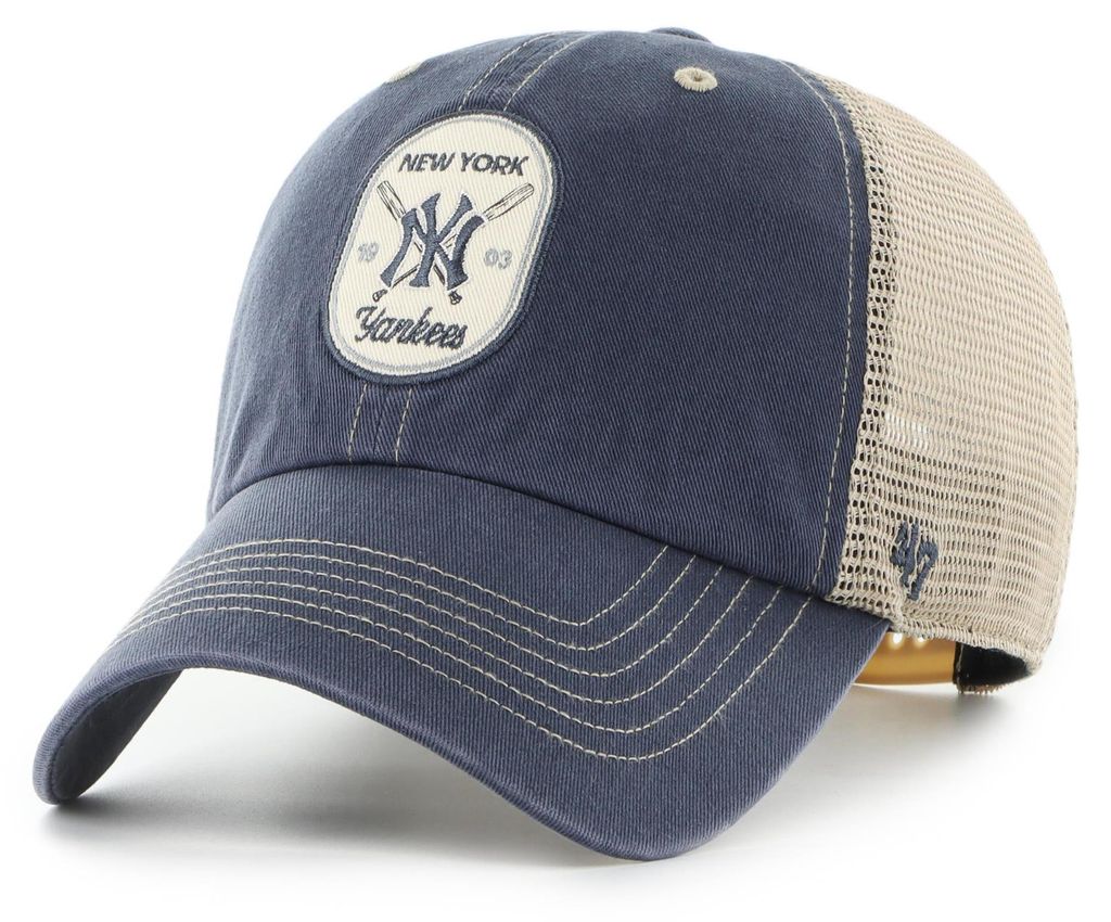 '47 Brand Cap MLB NY Yankees Crosspatch Mesh CLEAN UP Vintage Navy