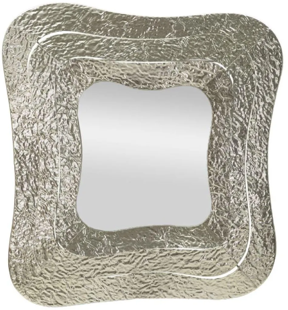 Miroir Mural Argent Aury 74x79cm : Ne Manquez Plus de Lumière chez Vous