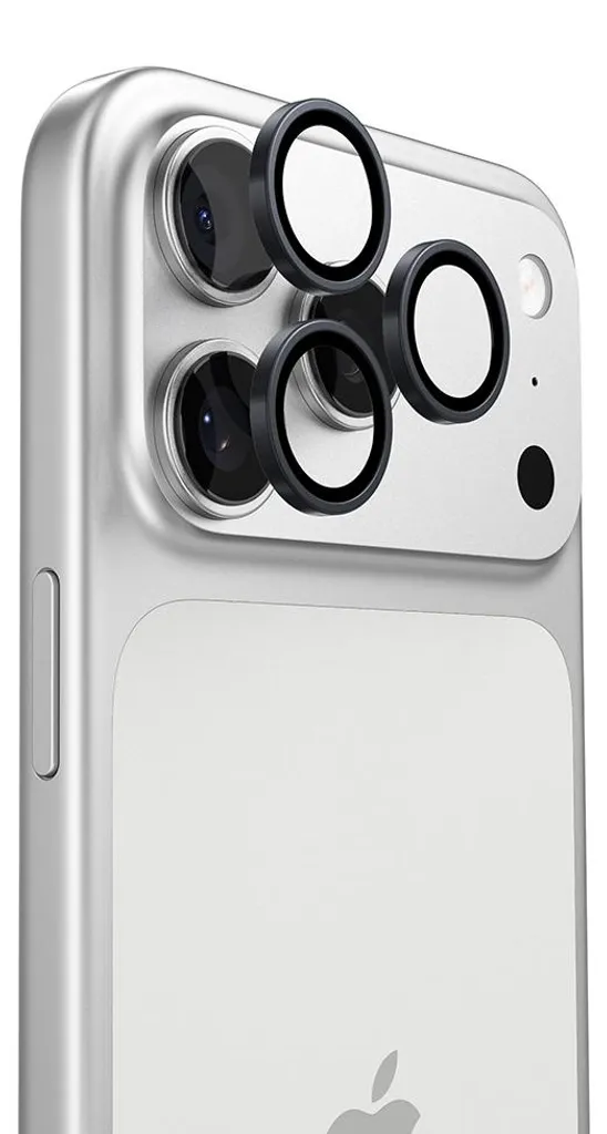 Protection Caméra iPhone 17 Pro Torras Noir pour Usage Quotidien Intensif