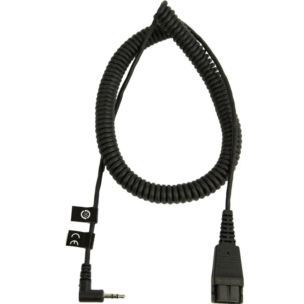 Cordon Spiralé Jabra QD Jack 2,5mm Extensible 2m Haute Performance - 3