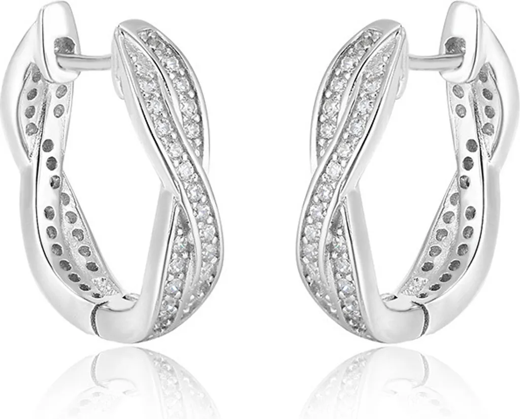 Orecchini Tondi Argento AGU1201 | Cerchi 925 Classici per Donna