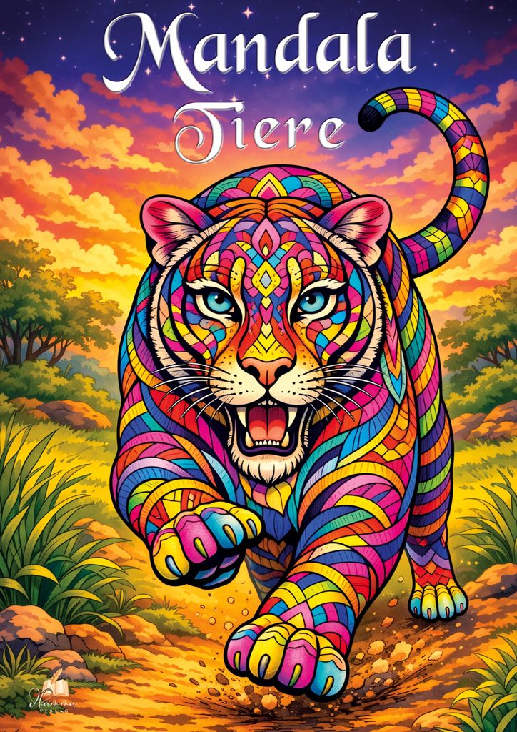Mandala Tiere Malbuch für Erwachsene mit 50 schönen Produktbild 