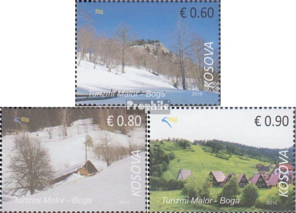 Briefmarken Kosovo 2016 Mi 363-365 (kompl.Ausg.) postfrisch Bergtourismus