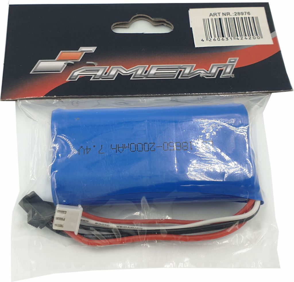 Amewi LiIon Akku 7,4V 2000mAh HBX Stecker Produktbild 