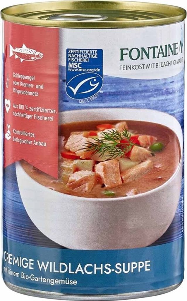 Cremige Wildlachs - Suppe 400g
